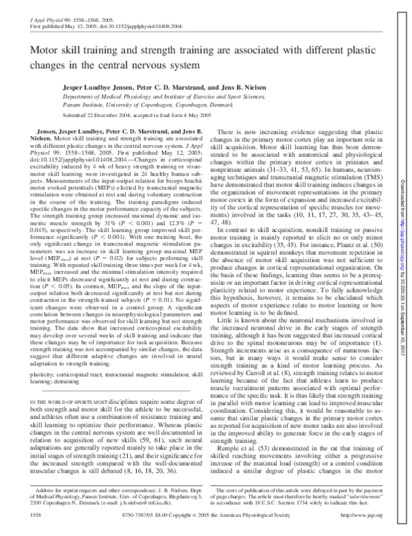 (PDF) Motor skill training and strength training are associated with ...