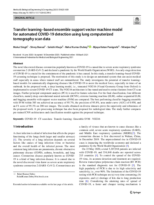 (PDF) Transfer learning–based ensemble support vector machine model for ...