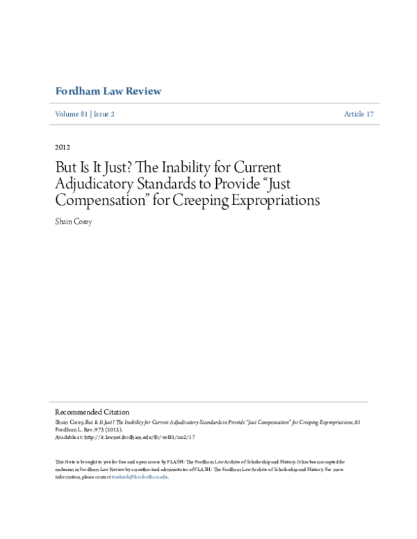(PDF) But Is It Just? The Inability for Current Adjudicatory Standards ...