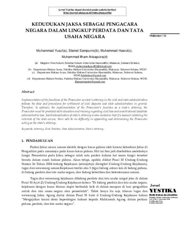 Jaksa Pengacara Negara memberikan pelatihan hukum kepada pegawai Pemda