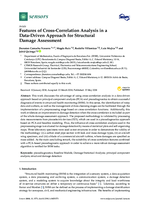 (PDF) Features of Cross-Correlation Analysis in a Data-Driven Approach ...