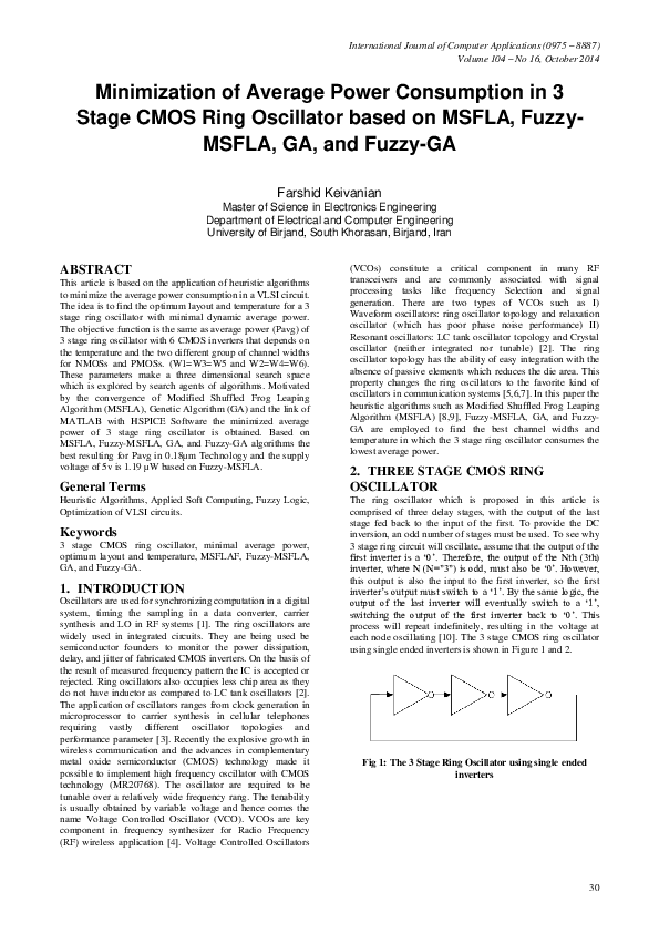 (PDF) Minimization of Average Power Consumption in 3 Stage CMOS Ring ...