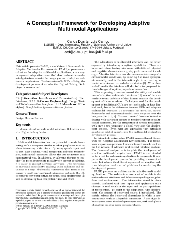 (PDF) A Conceptual Framework for Developing Adaptive Pen-Based User ...