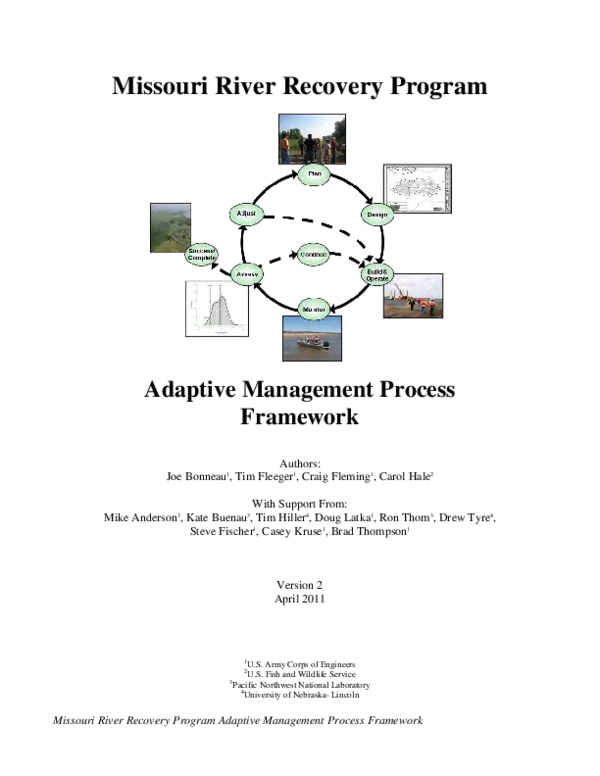 (PDF) Missouri River Recovery Program Adaptive Management Process ...