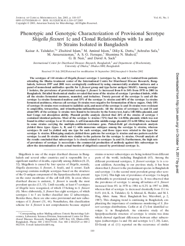 (PDF) Phenotypic and genotypic characterization of non-starter ...