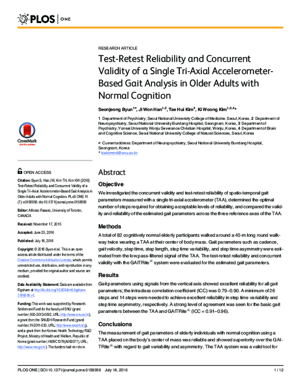 (PDF) Test-retest reliability and concurrent validity of in vivo myelin ...