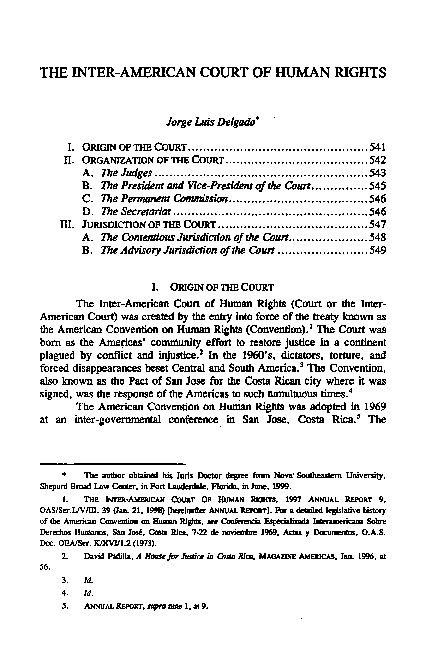 (PDF) The Inter-American Court of Human Rights