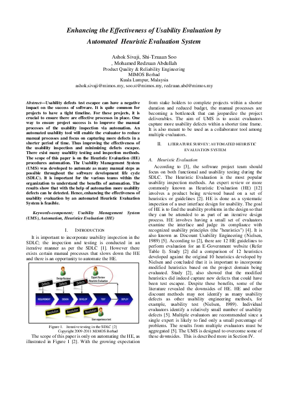 (PDF) Enhancing the Effectiveness of Usability Evaluation by Automated ...