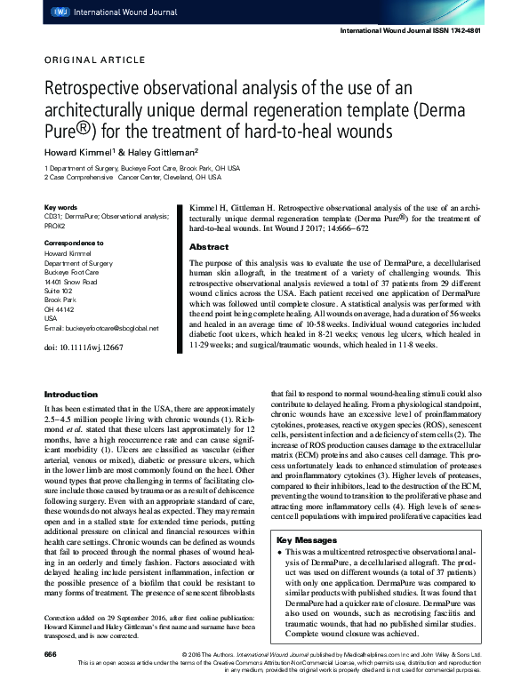 (PDF) Retrospective observational analysis of the use of an ...