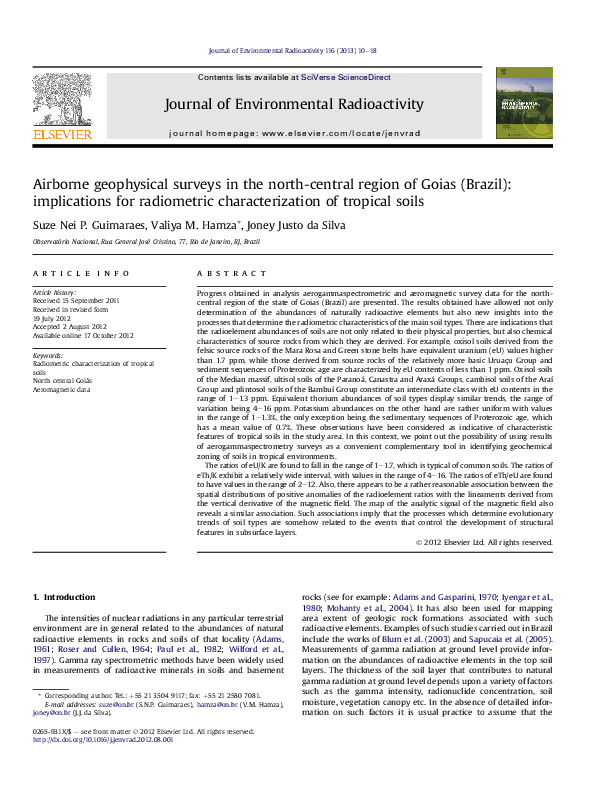 (PDF) Airborne geophysical surveys in the north-central region of Goias ...