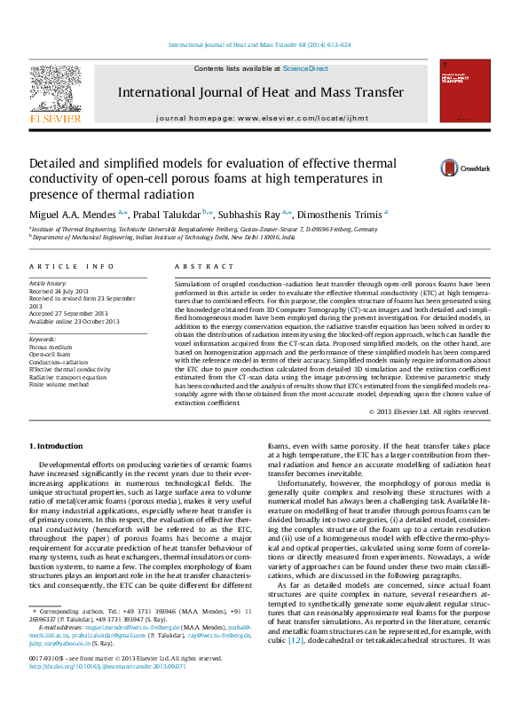 (PDF) Detailed and simplified models for evaluation of effective ...