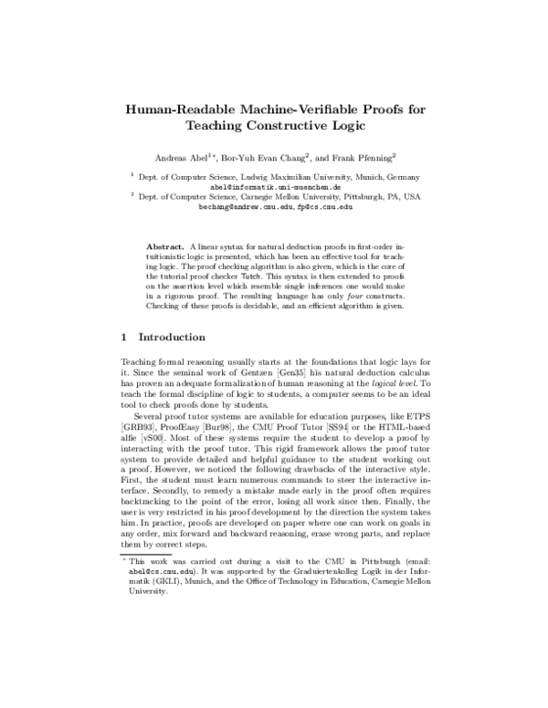 (PDF) Human-Readable Machine-Veri able Proofs for Teaching Constructive ...