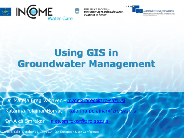 (PDF) Using GIS in Groundwater Management