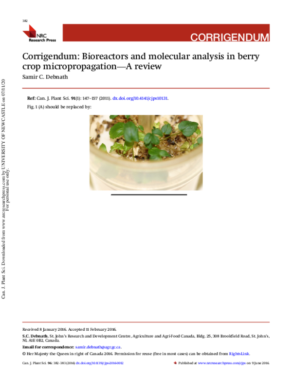 (PDF) Corrigendum: Bioreactors and molecular analysis in berry crop ...