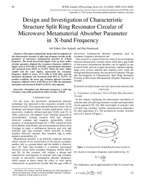 (PDF) Design and Investigation of Characteristic Structure Split Ring ...