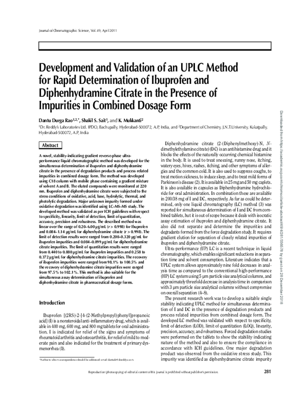 (PDF) Development and Validation of an UPLC Method for Rapid ...