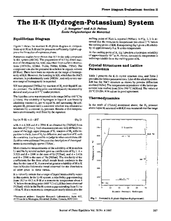 (PDF) The H-K (hydrogen-potassium) system