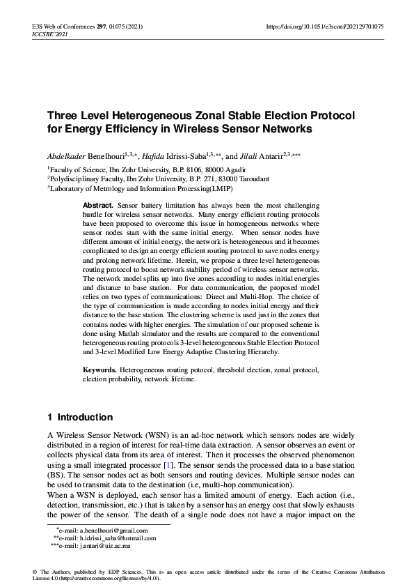 (PDF) Three Level Heterogeneous Zonal Stable Election Protocol for ...