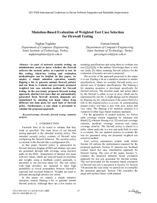 (PDF) Mutation-Based Evaluation of Weighted Test Case Selection for ...