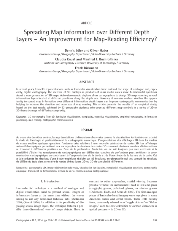 (PDF) Spreading Map Information over Different Depth Layers – An ...