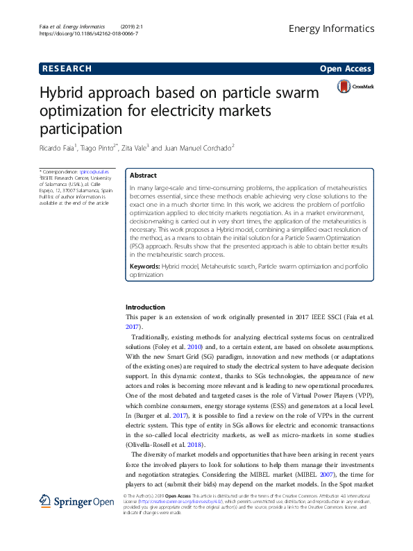 (PDF) Hybrid approach based on particle swarm optimization for ...