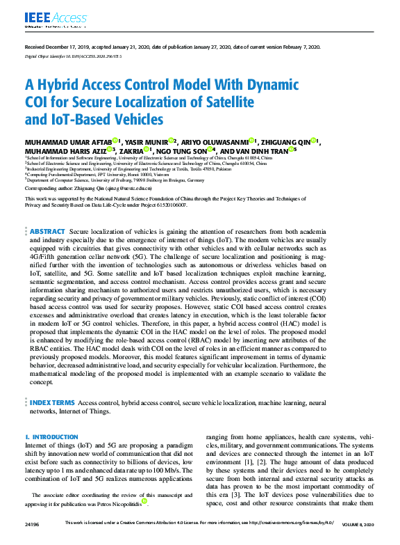 (PDF) A Hybrid Access Control Model With Dynamic COI for Secure ...