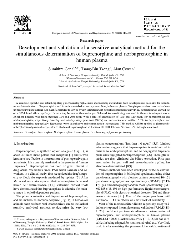 (PDF) Development and validation of a sensitive analytical method for ...
