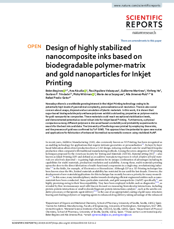 (PDF) Design of highly stabilized inks based on
