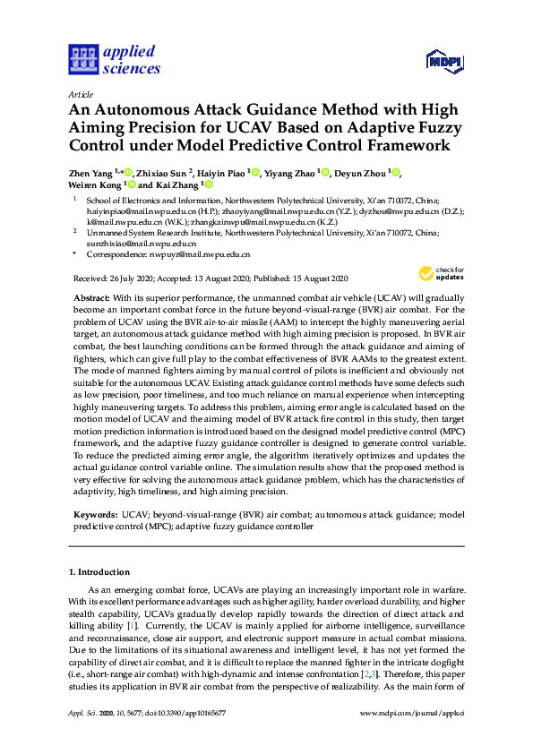 (PDF) An Autonomous Attack Guidance Method with High Aiming Precision ...