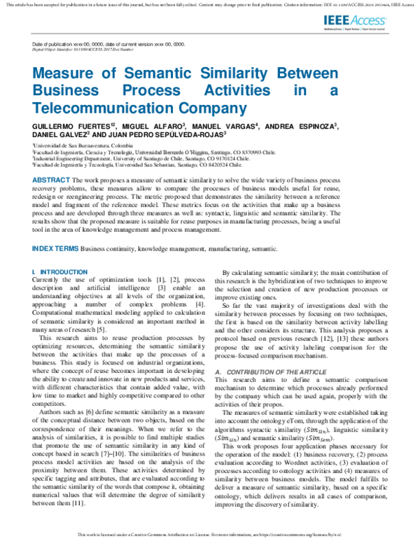(PDF) Measure of Semantic Similarity Between Business Process ...
