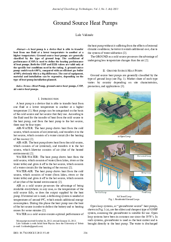 (PDF) Ground Source Heat Pumps