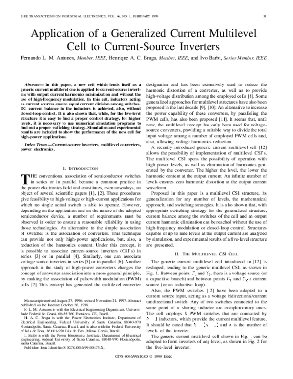 (PDF) Application of a generalized current multilevel cell to current ...
