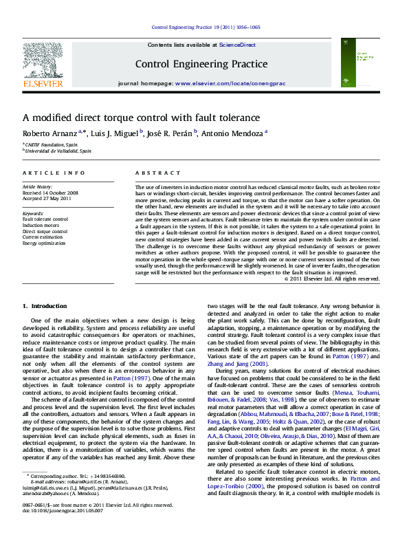 (PDF) A modified direct torque control with fault tolerance