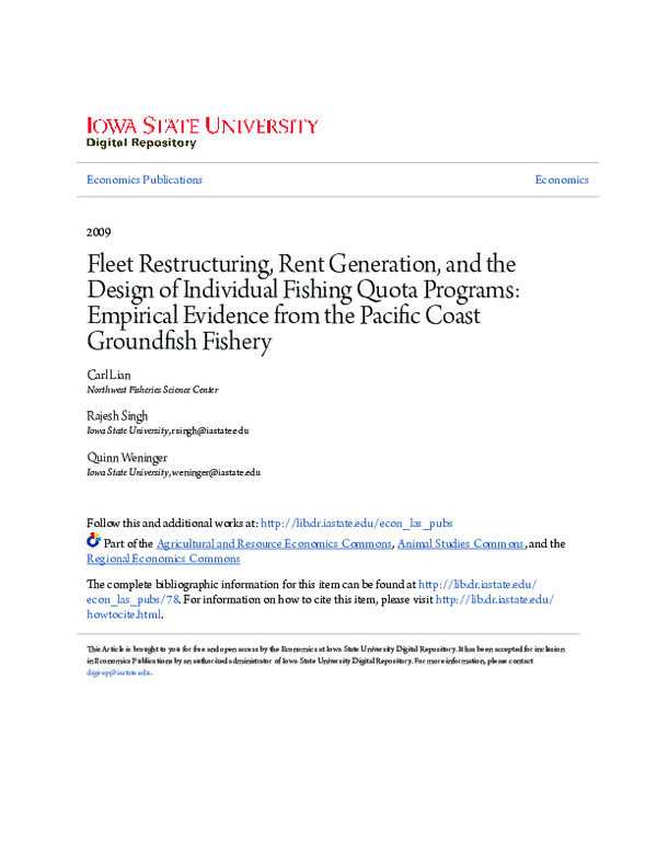 (PDF) Fleet Restructuring, Rent Generation, and the Design of ...