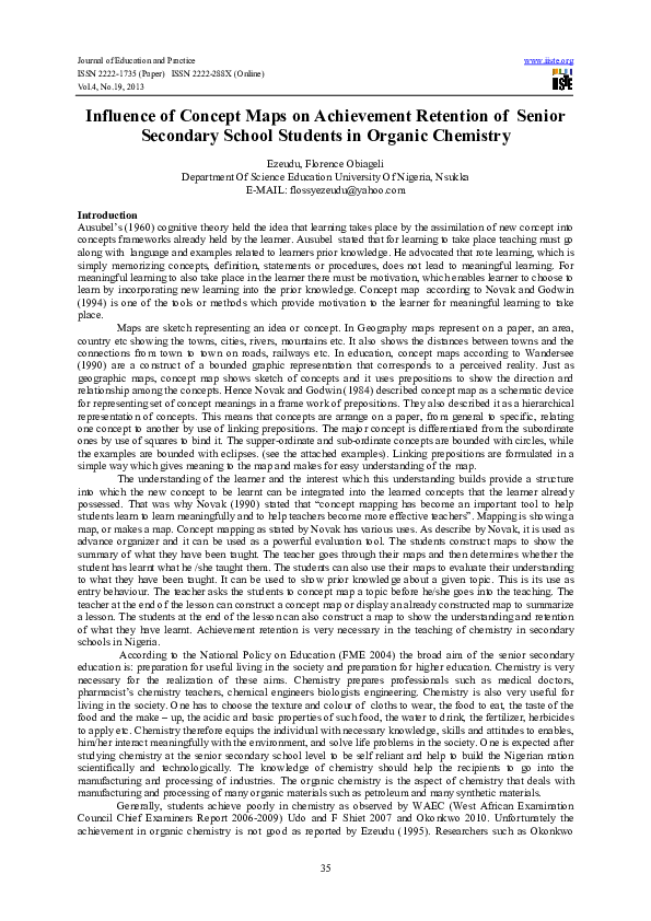 (PDF) Influence of Concept Maps on Achievement Retention of Senior ...