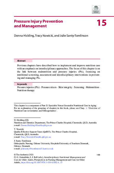 (PDF) Pressure Injury Prevention and Management