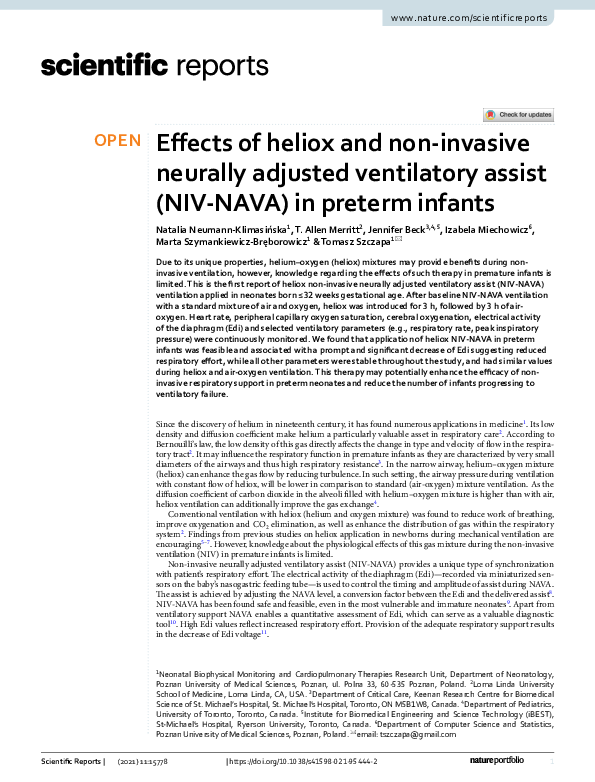 (PDF) Effects of heliox and non-invasive neurally adjusted ventilatory ...