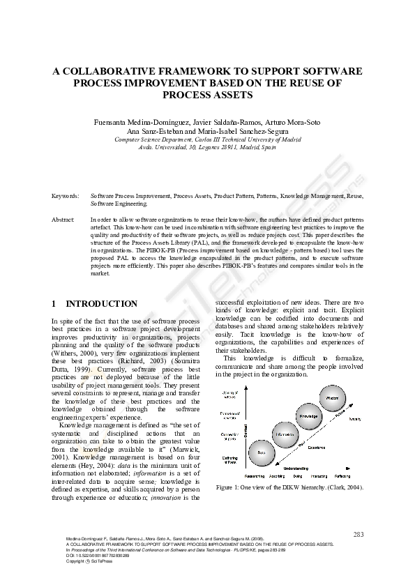 (PDF) A Collaborative Framework to Support Software Process Improvement ...