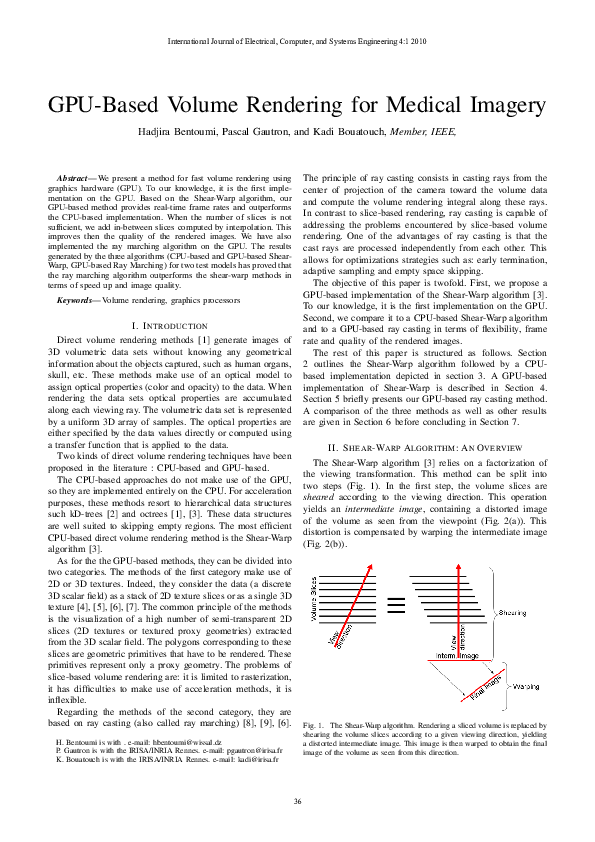 (PDF) GPU-based volume rendering for medical imagery