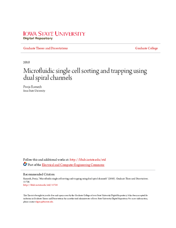(PDF) Microfluidic single cell sorting and trapping using dual spiral ...