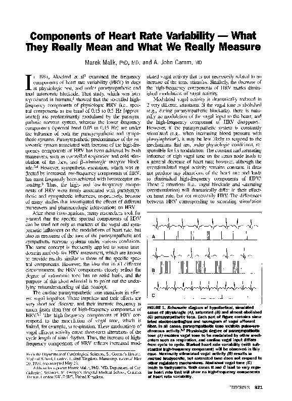 (PDF) Components of heart rate variability — what they really mean and ...