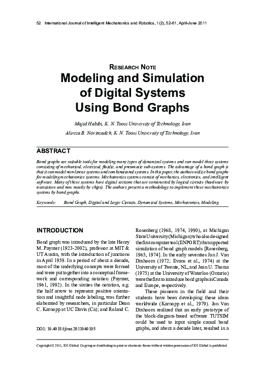 (PDF) Modeling and Simulation of Digital Systems Using Bond Graphs