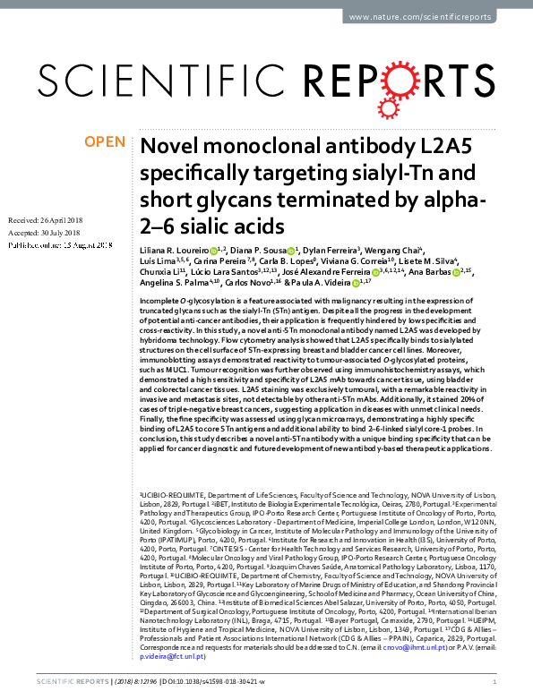(PDF) Novel monoclonal antibody L2A5 specifically targeting sialyl-Tn ...