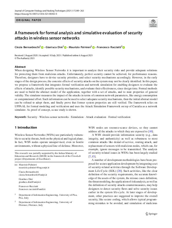 (PDF) A framework for formal analysis and simulative evaluation of ...