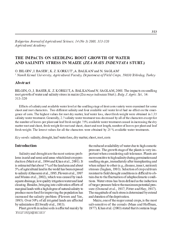 (PDF) The impacts on seedling root growth of water and salinity stress ...