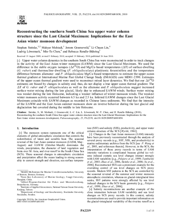 (PDF) Reconstructing the southern South China Sea upper water column ...