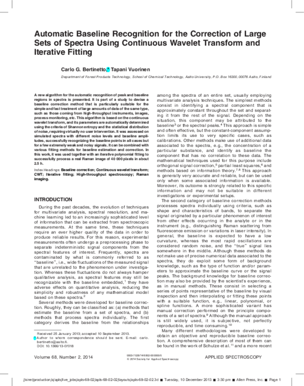 (PDF) Automatic Baseline Recognition for the Correction of Large Sets ...