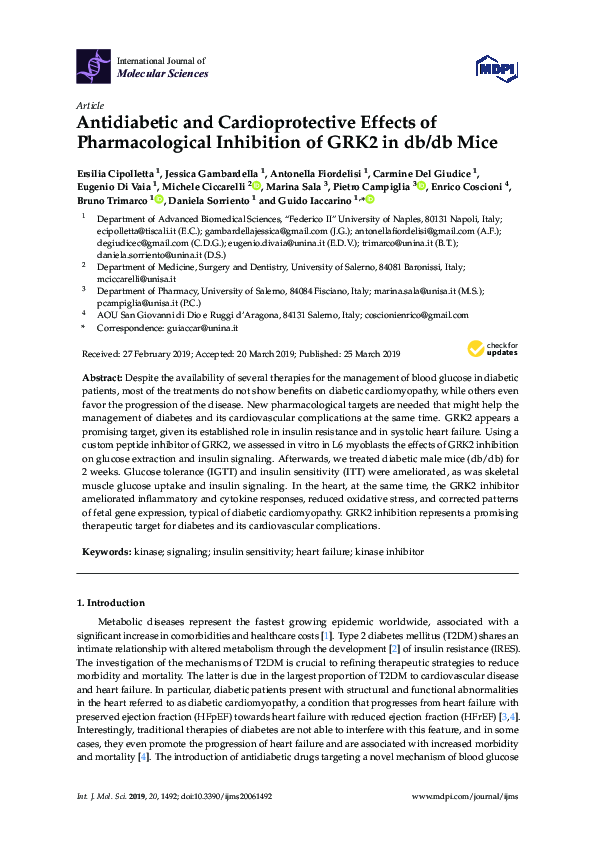 (PDF) Antidiabetic and Cardioprotective Effects of Pharmacological ...