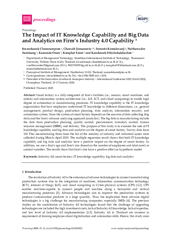 (PDF) The Impact of IT Knowledge Capability and Big Data and Analytics ...