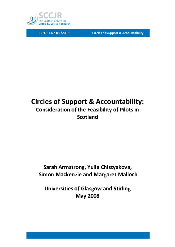 (PDF) Circles of Support and Accountability: Consideration of the ...